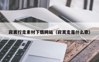 新安寂寞行走素材下载网站（寂寞走是什么歌）